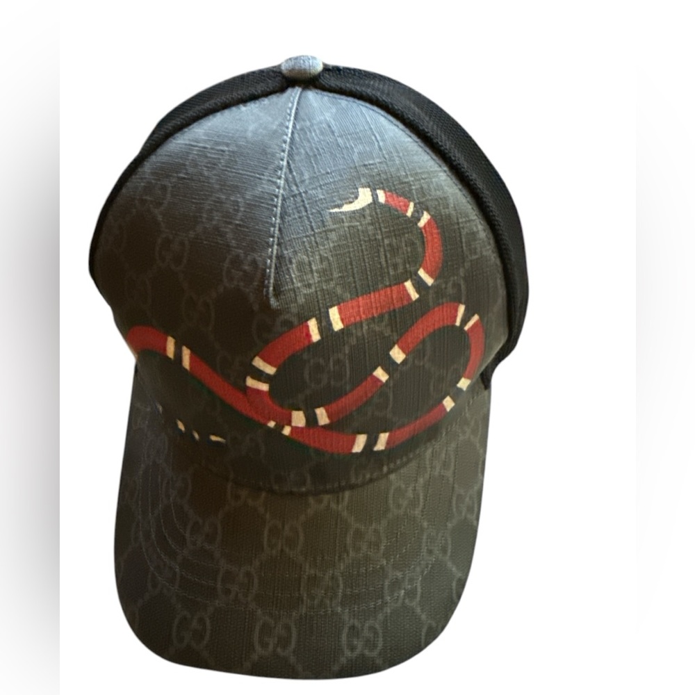 Gucci Black and Red Snake Cap - Picture 3 of 6